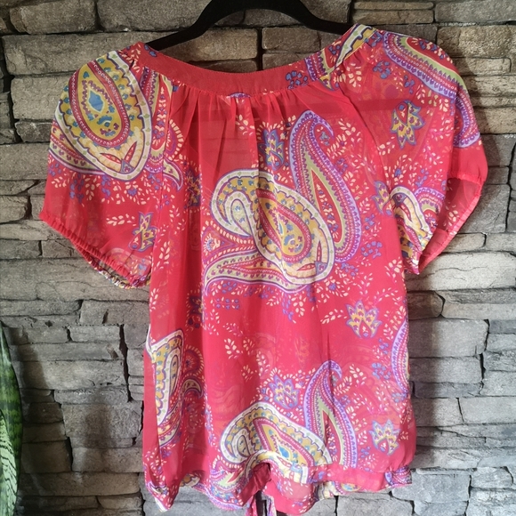 Jonathan Martin-Sheer flower Blouse - Picture 2 of 4